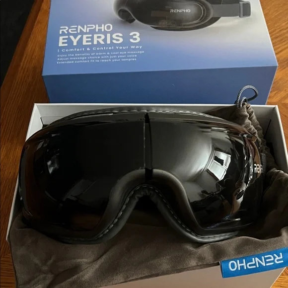 Renpho Eyeris 3 - Eye Massager with Heat and Vibration - Black - Picture 2 of 4